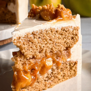 Pastel de manzana - caramelo